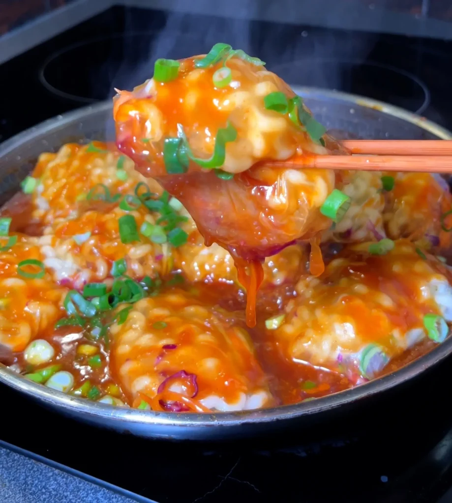 Dumplings de papel de arroz con salsa