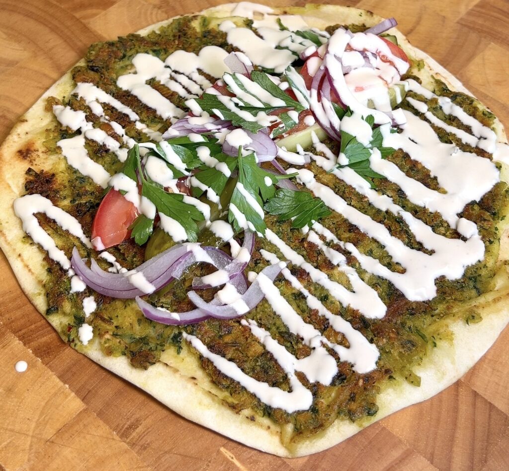 Wraps de Falafel Aplastado