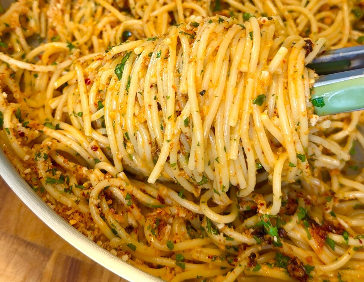 Pasta con Mantequilla de Ajo