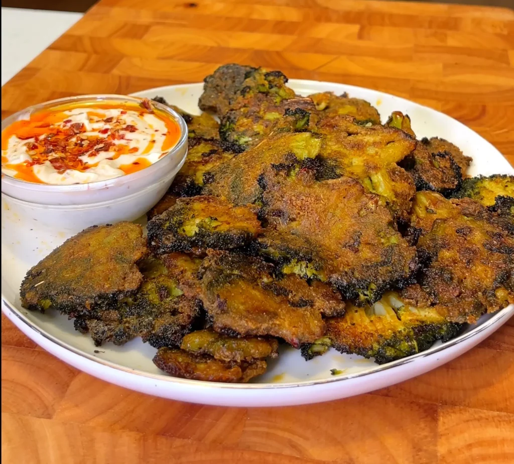 Chips de Brócoli Crujientes Aplastados