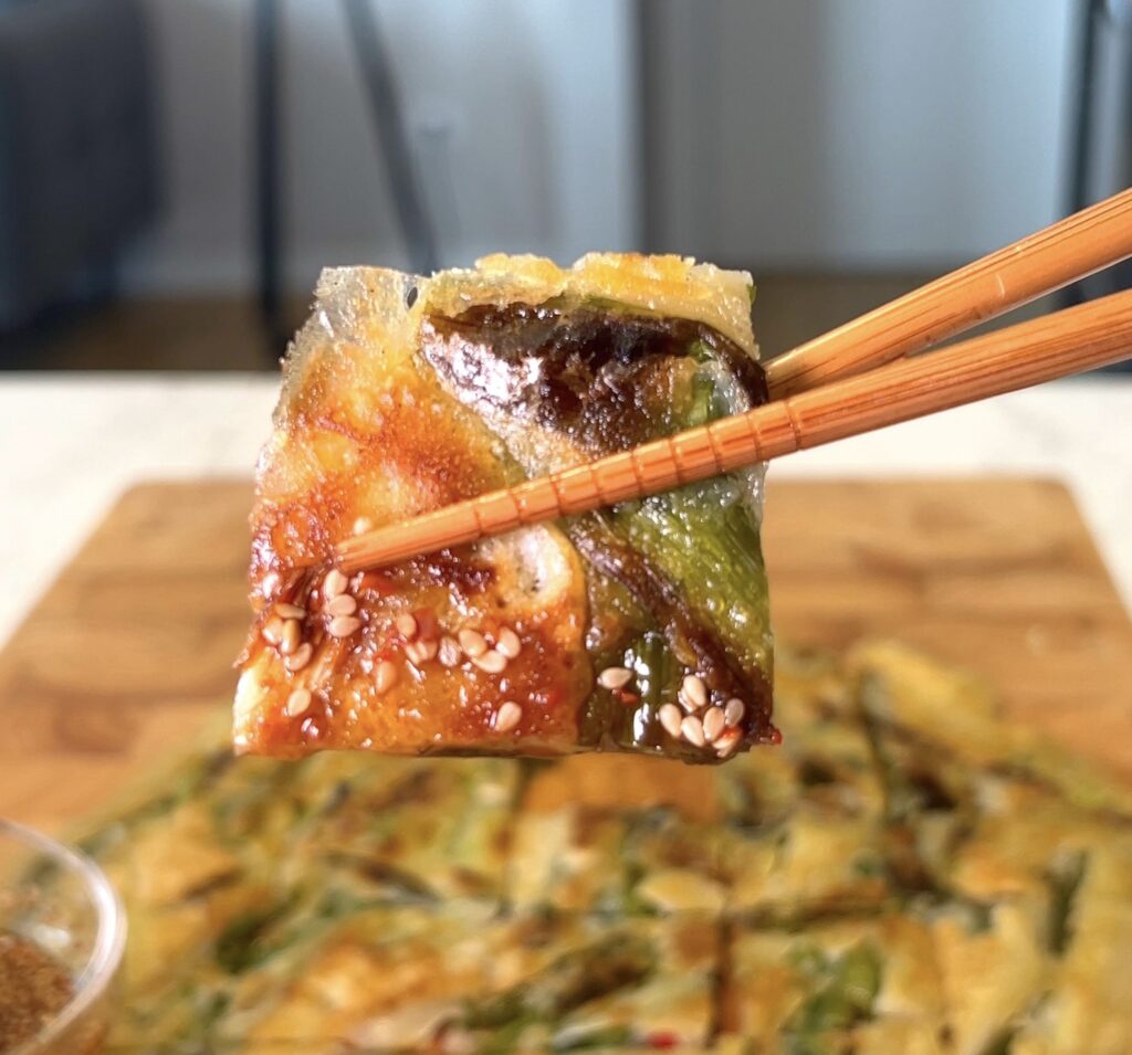 Tortitas de cebolla verde (Pajeon)