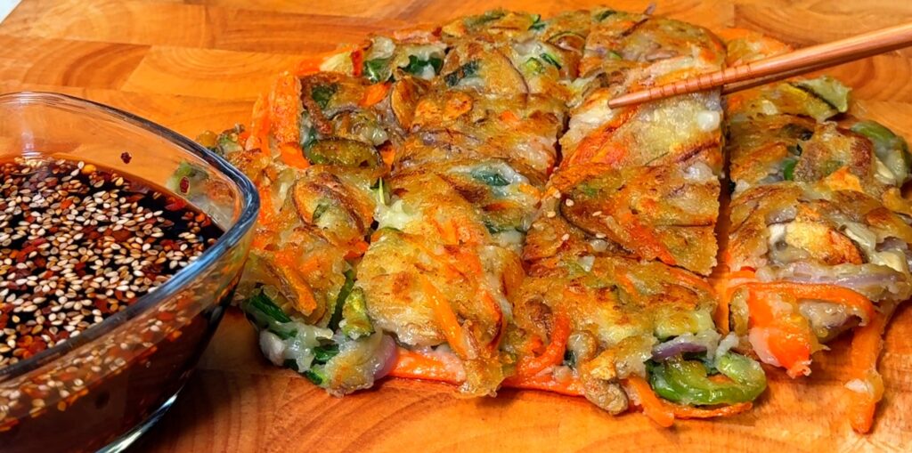 Yachaejeon (Tortitas de verduras coreanas)