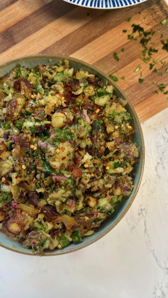 Ensalada de Papas Crujientes