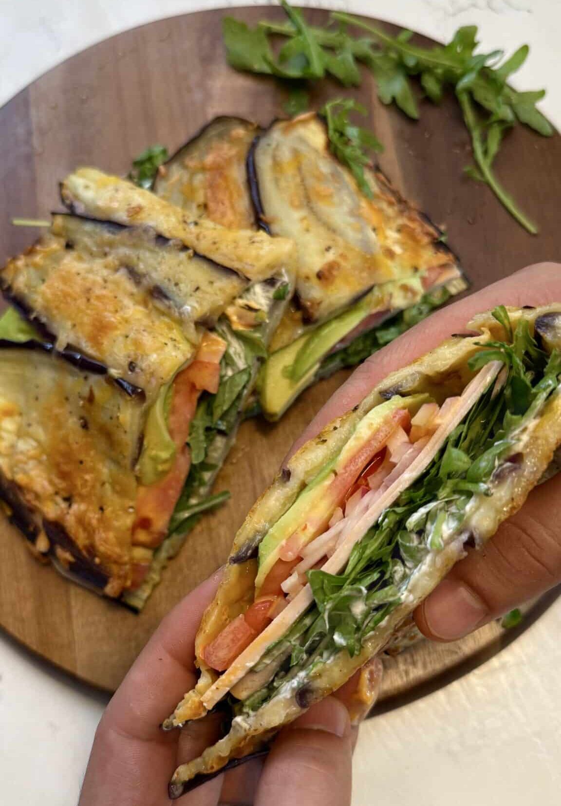 Wraps Crujientes de Berenjena con Queso