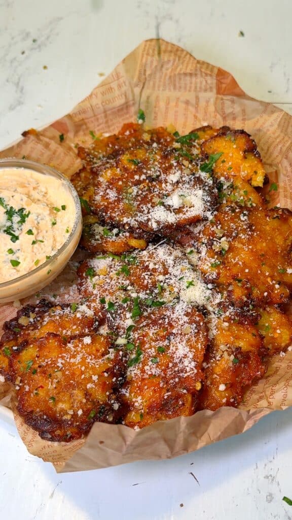 Papas Aplastadas Crujientes