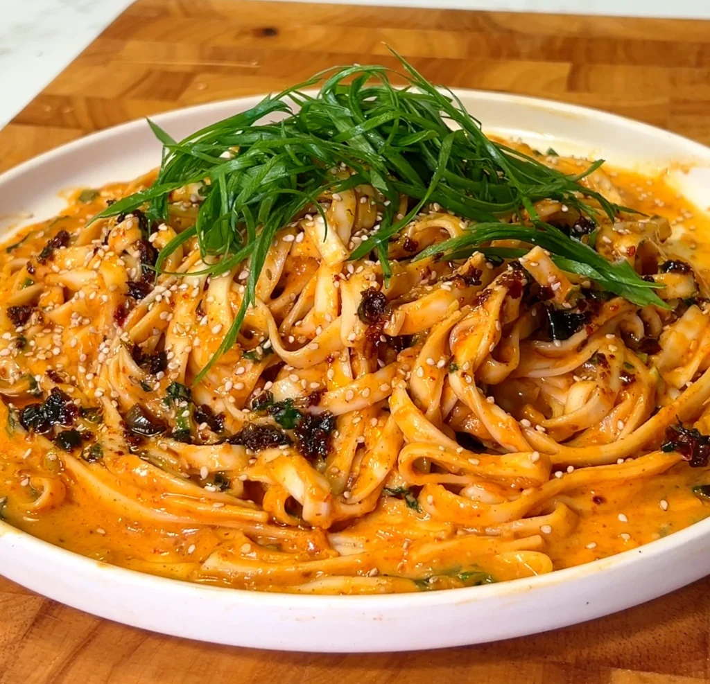 Fideos Picantes con Cacahuate