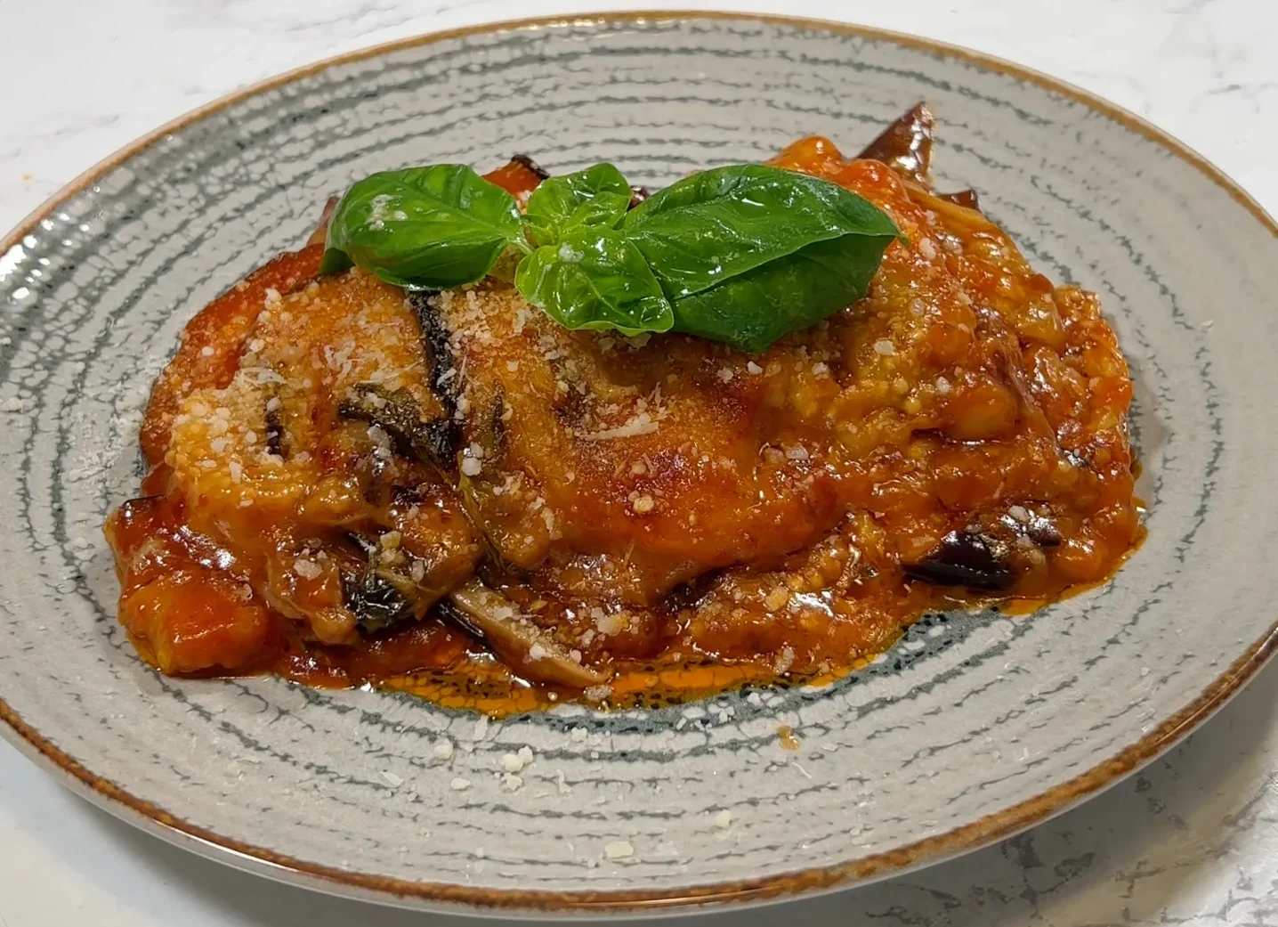 Parmigiana de Berenjena Vegana